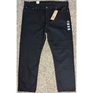 Levi 505 Jeans Men's 46X34 Black Big & Tall Regular Fit High Rise NWT